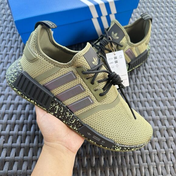 Adidas NMD_R1 Men's Athletic Shoes Focus Olive Black ID5756 Size 7 - Picture 1 of 16